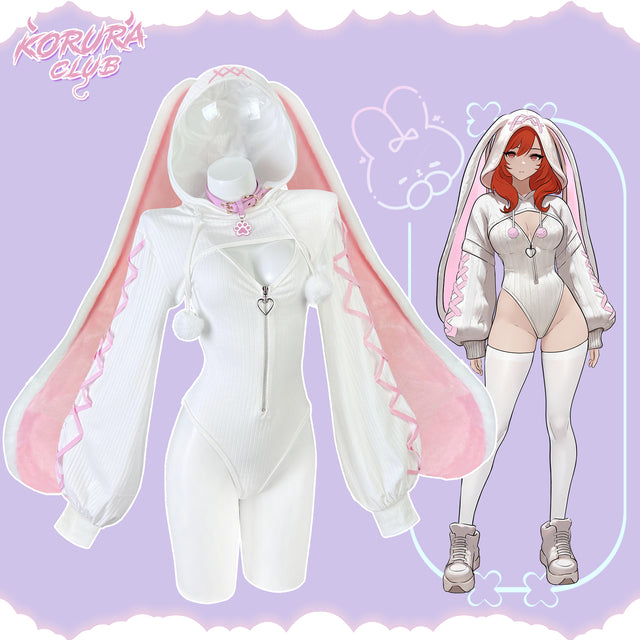 Pre-sale Cosplay Heart-Lock Floppy Bunny Jumpsuit KO102