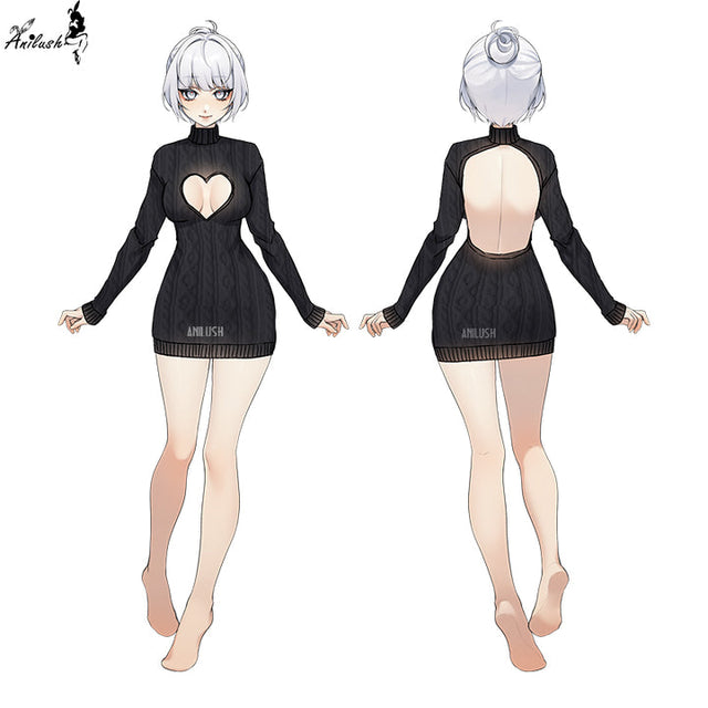 HEART TRAP KNIT AH019