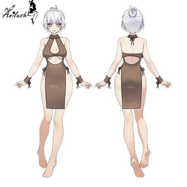 CHILL KNIT MUSE DRESS AH022