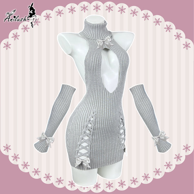 Pre-sale  CUTOUT TURTLENECK SWEATER SR02