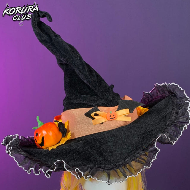 Halloween Pumpkin Witch Hat HH04