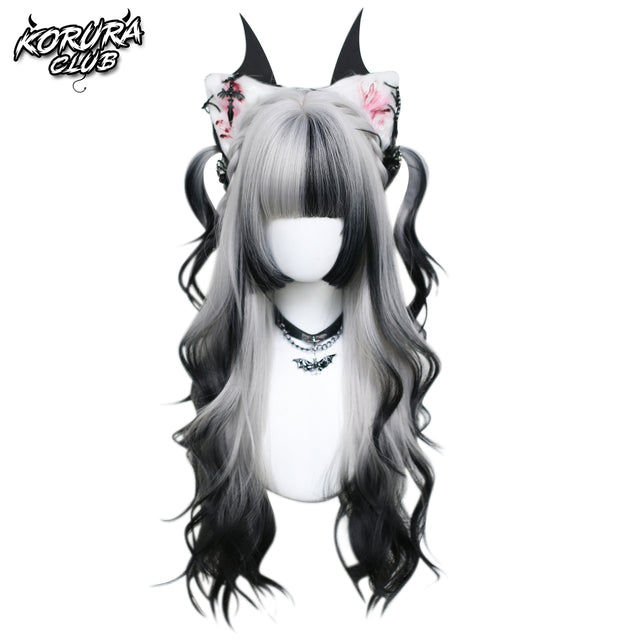 Korura Original Wig #008 Black and White– AkaiYoru Hime