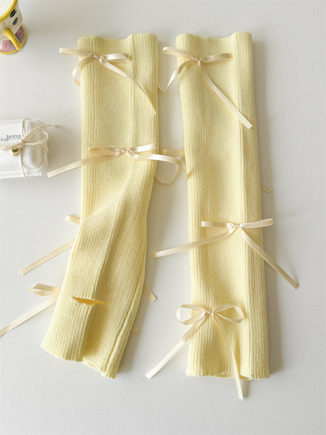 Bow Cuffs Leg Warmers CB02