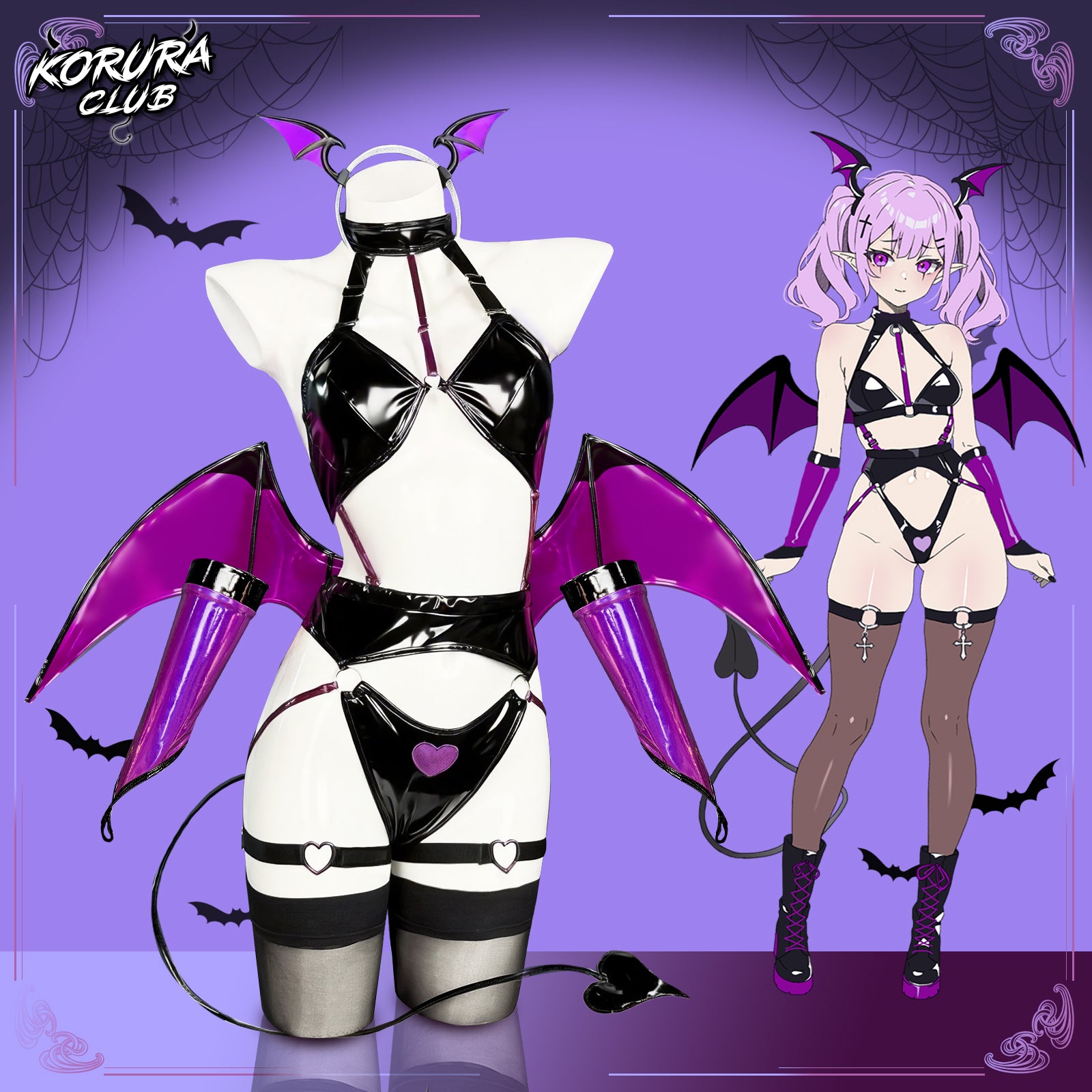 紫色のサキュバスコスチューム KO133 – koruraclub