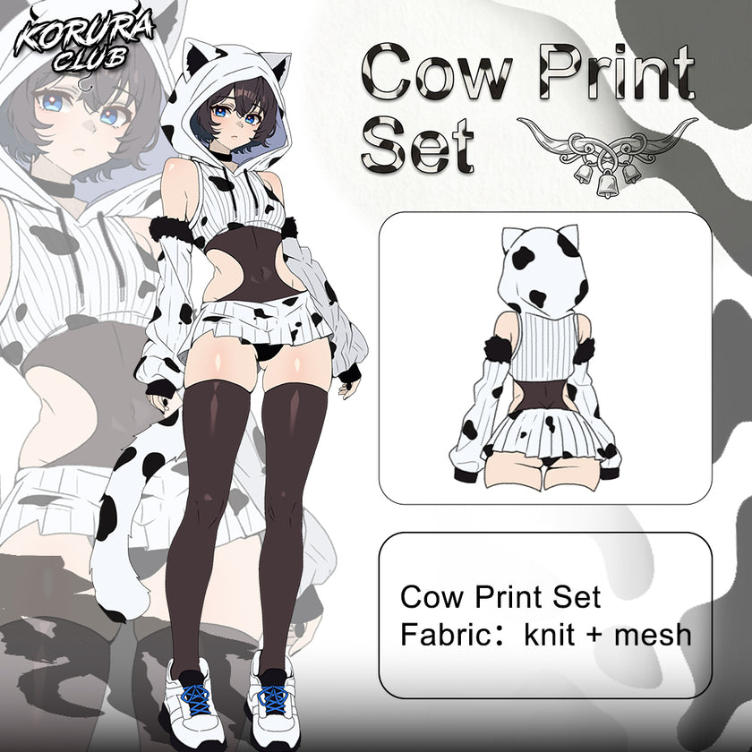 Pre-Sale Cosplay Cow Print Set KO154