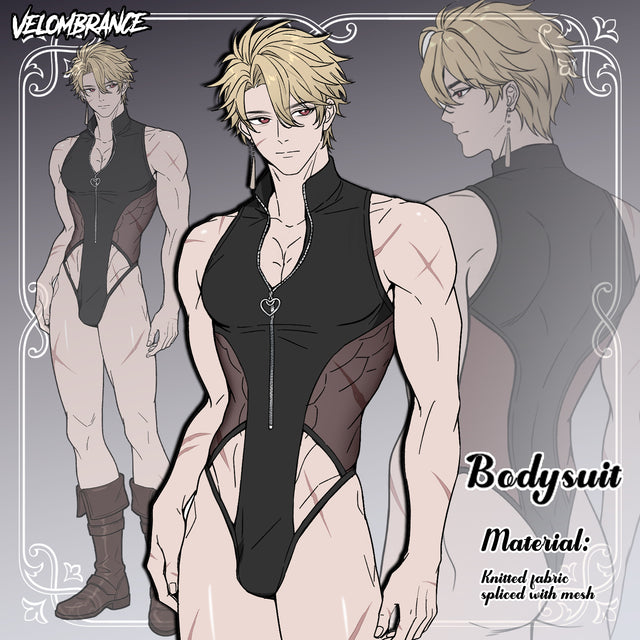 Pre-sale Heartzip Mesh Bodysuit AS79