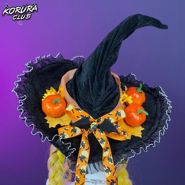 Halloween Pumpkin Witch Hat HH04