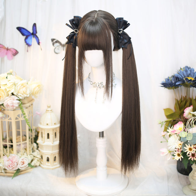 Brown Long Hair Wig KW253