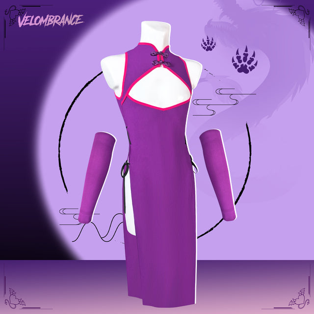 Velombrance Dragon Demon Cheongsam (4-Piece Set） AS57