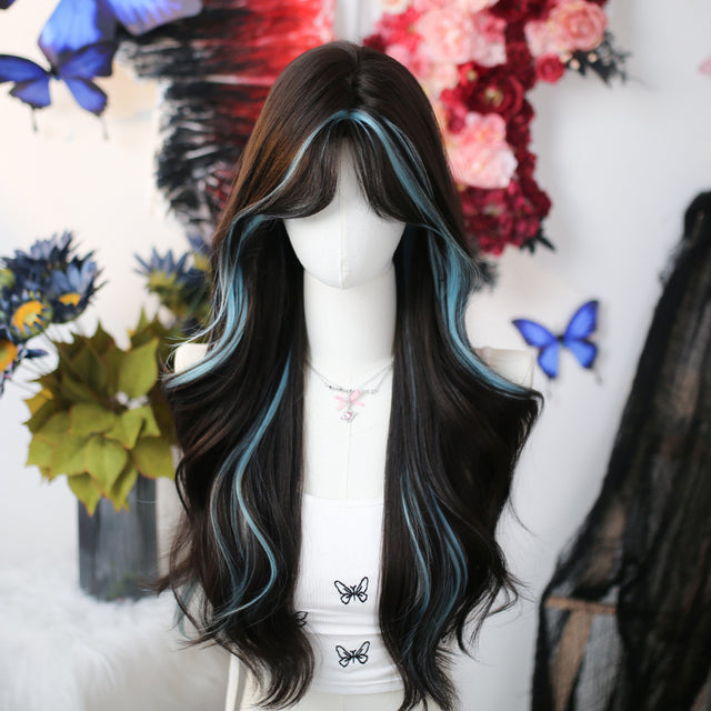 Color Matching Long Curly Wig KW263