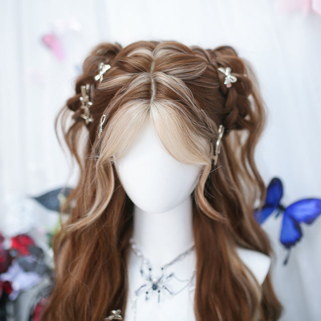 Mixed Color Long Curly Wig KW262