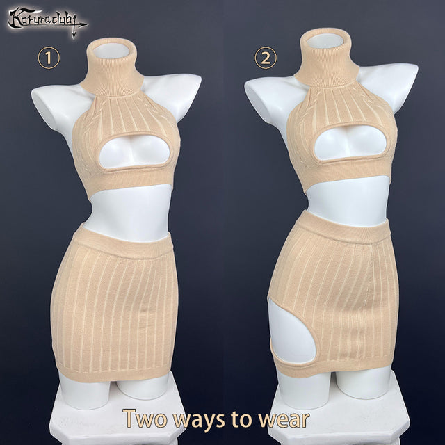 Cosplay Cozy Hollow Sweater Costume KO56 (4-PIECE SET)