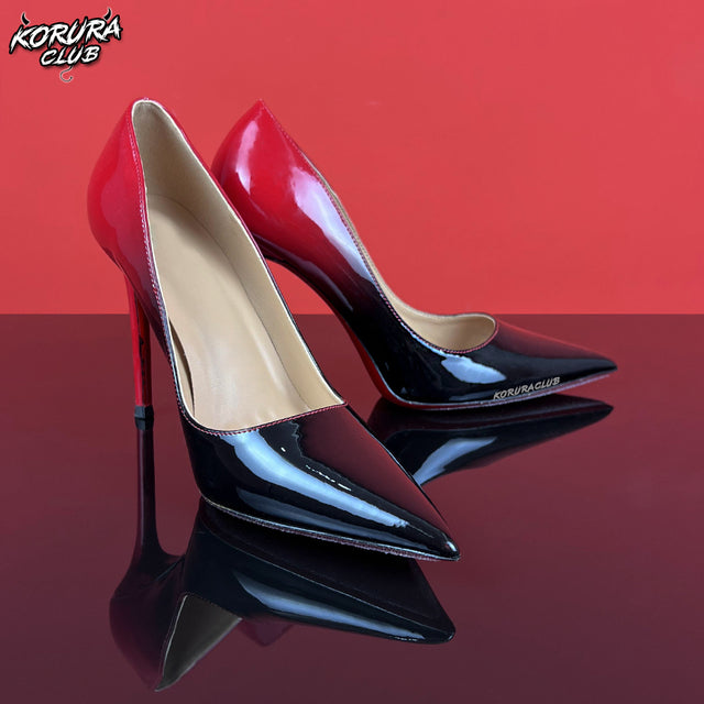 Cosplay Gradient Burgundy Stiletto High Heels AH03