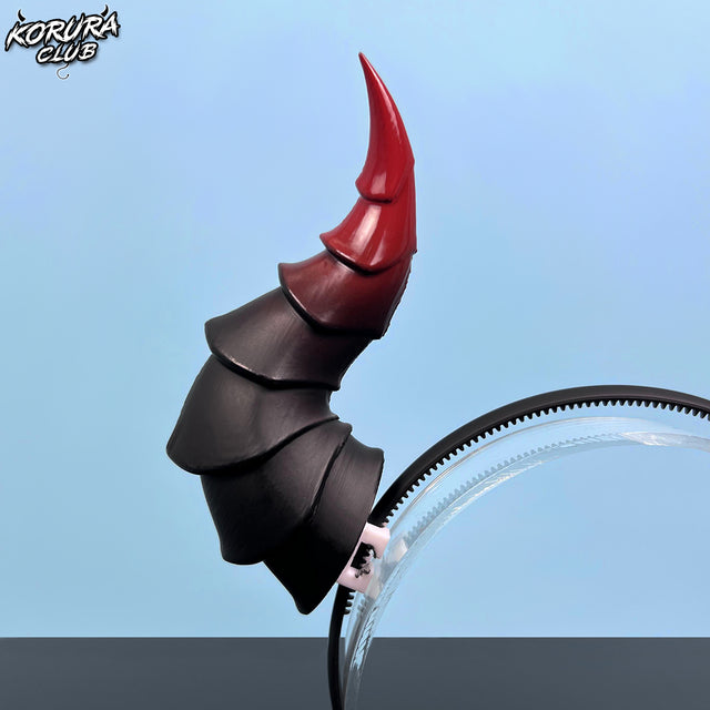Red and black Cosplay devil horns for Halloween decoration props