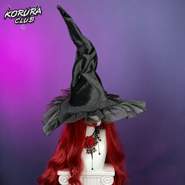 Halloween Lace-Trimmed Witch Hat HH05