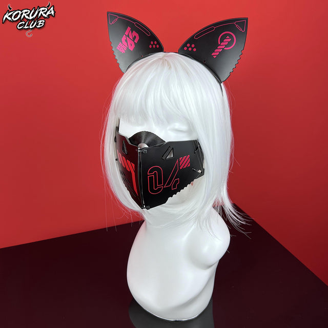 Punk Mask Cat Ears KP01