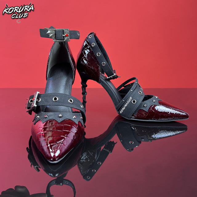 Y2K Gothic Pointed Toe Stiletto Heels AH02