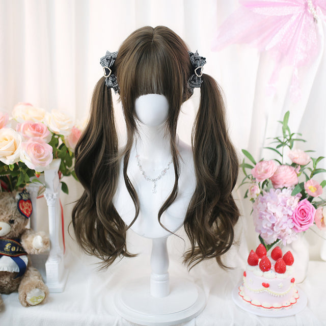 Brown Double Ponytail Wig KW260