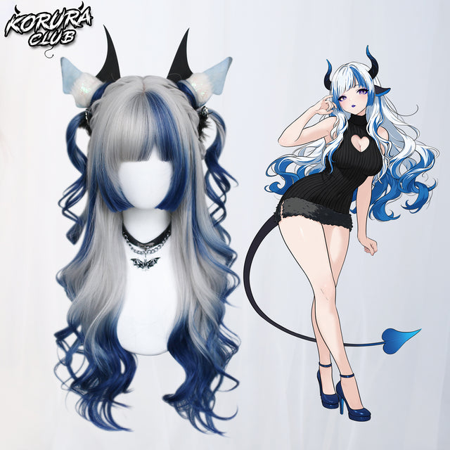 Korura Original Wig #008 Blue and White – AkaiYoru Hime