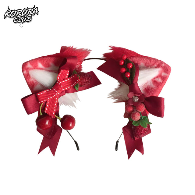 Strawberry Cat Headband KH25