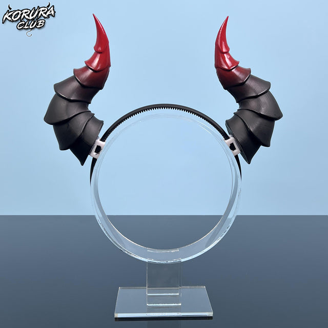 Red and black Cosplay devil horns for Halloween decoration props