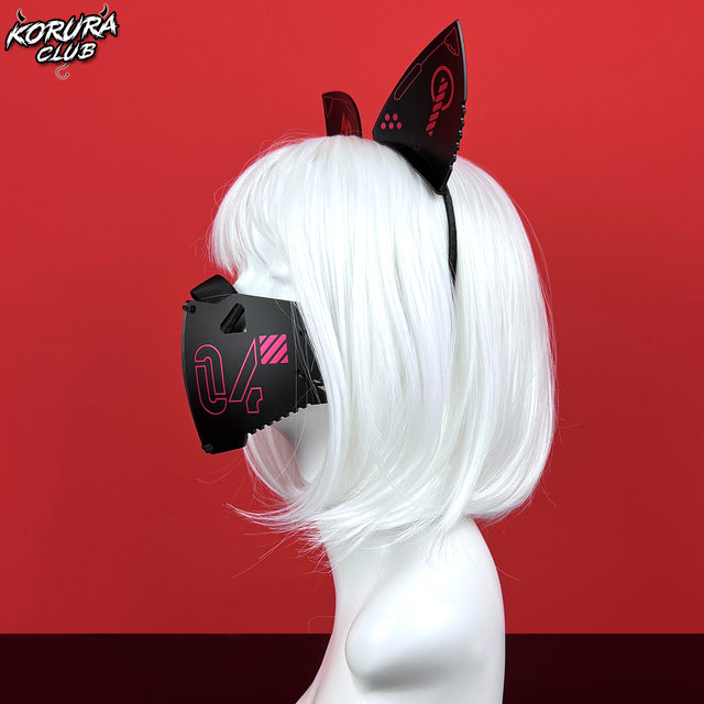 Punk Mask Cat Ears KP01
