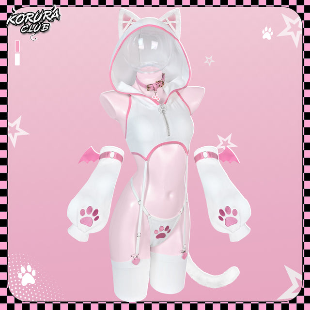Pre-sale Cat Cosplay Lingerie Vest Set KO156