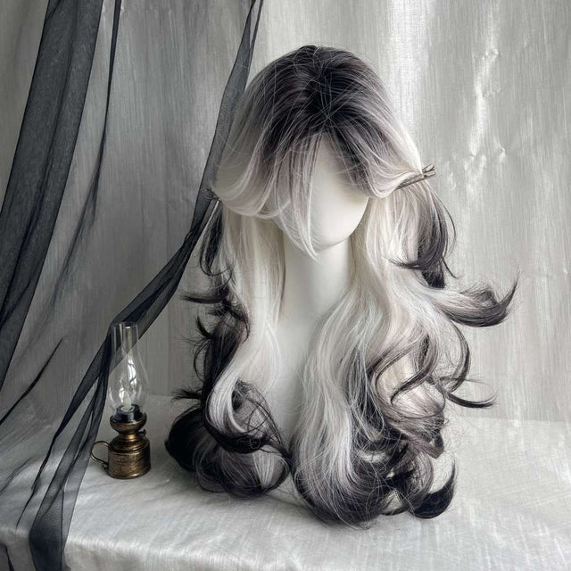Black And White Gradient Wig   CO23