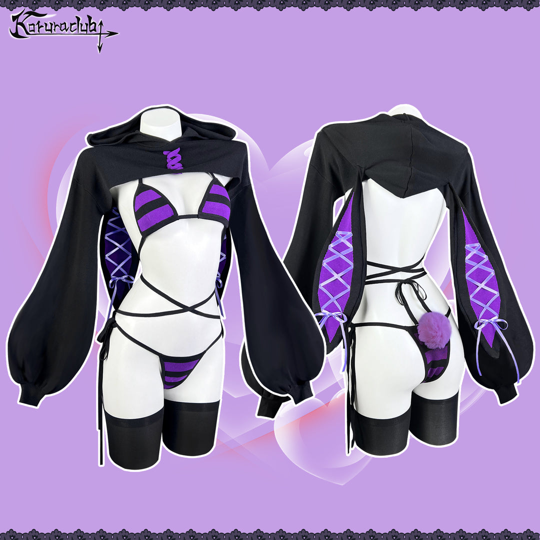 Striped Bunny Knitwear KO100 - CosComme Finds