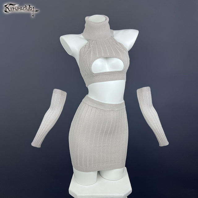 Cosplay Cozy Hollow Sweater Costume KO56 (4-PIECE SET)
