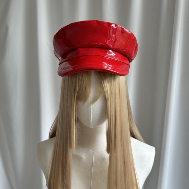 CRIMSON WAVY HAT  KH013