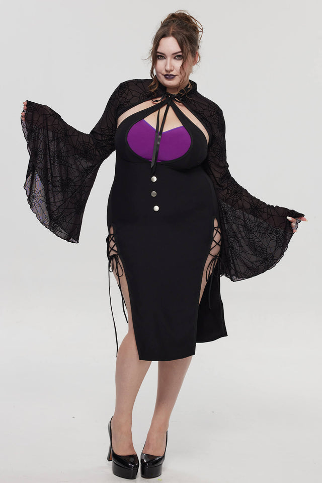 Pre-Sale Gothic Lace Spider Lingerie Set (2-Piece) HK003