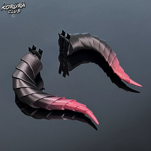 Red and black Cosplay devil horns for Halloween decoration props
