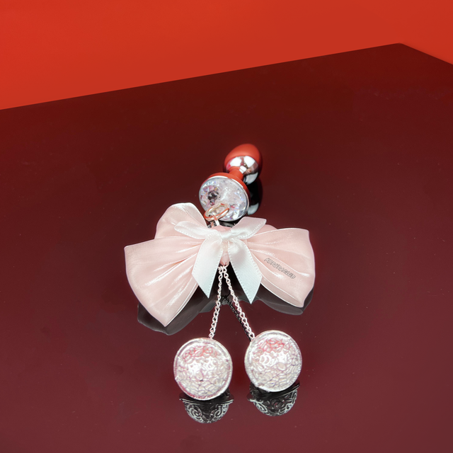 Anal plug with Bow Bell KI02