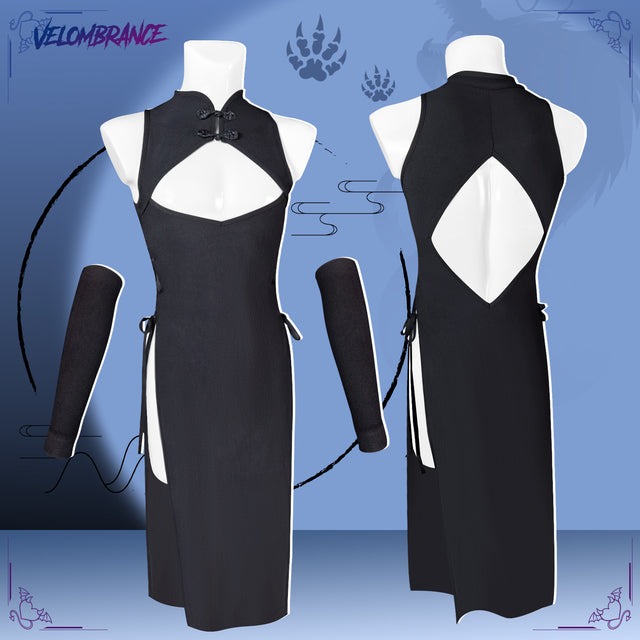 Velombrance Dragon Demon Cheongsam (4-Piece Set） AS57