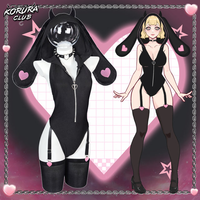 Sleeveless Bunny Costume Bodysuit KO129