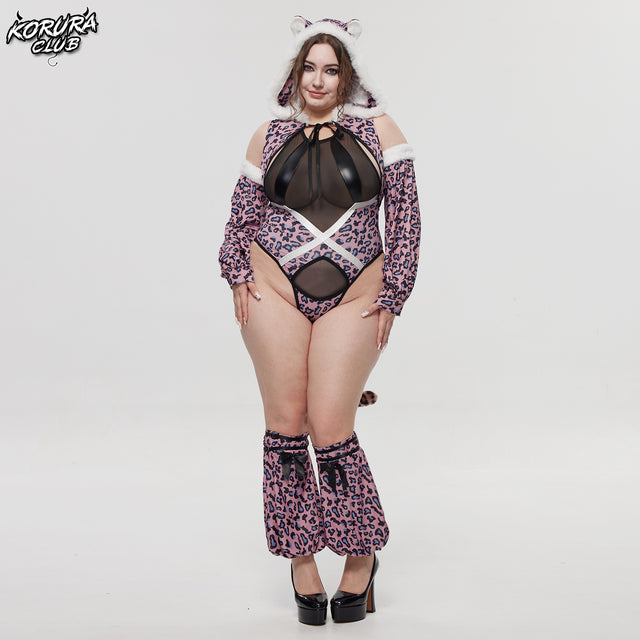 Snow Leopard Cosplay Bodysuit KO149