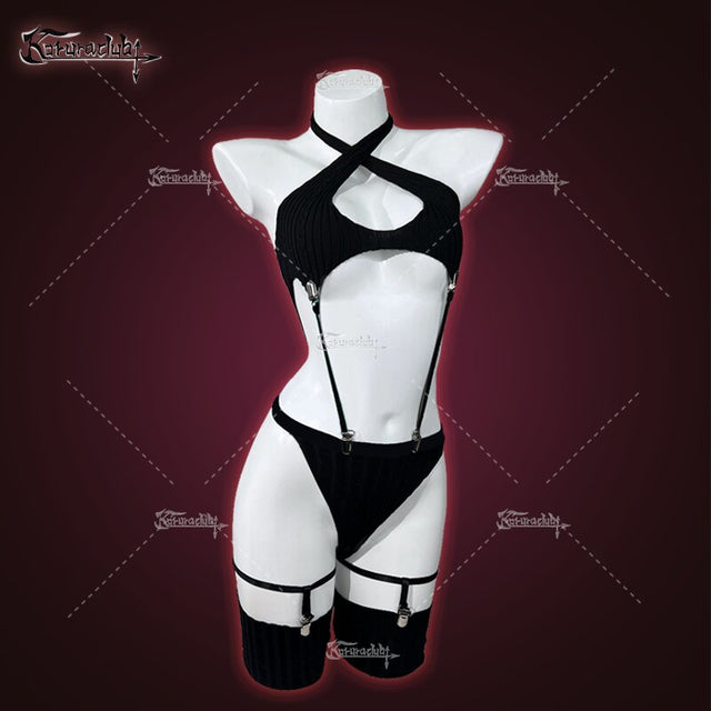 Motorcycle Girl Lingerie KO13（5-Piece Set）