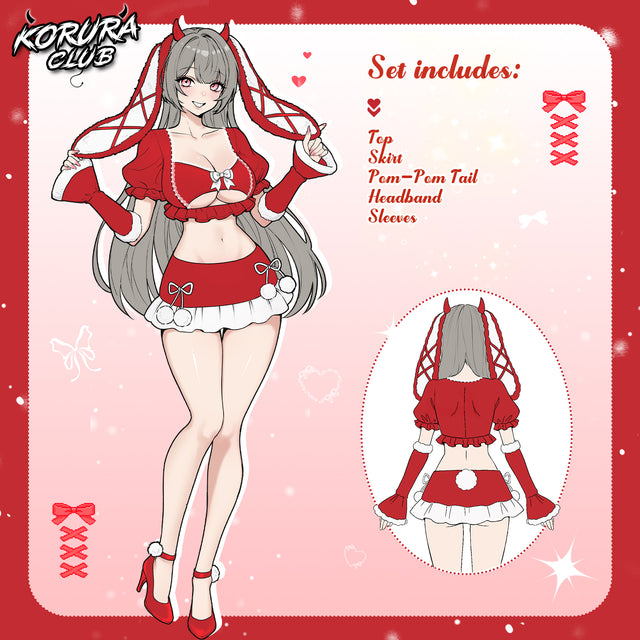 Pre-sale Christmas Bunny Costume KO175