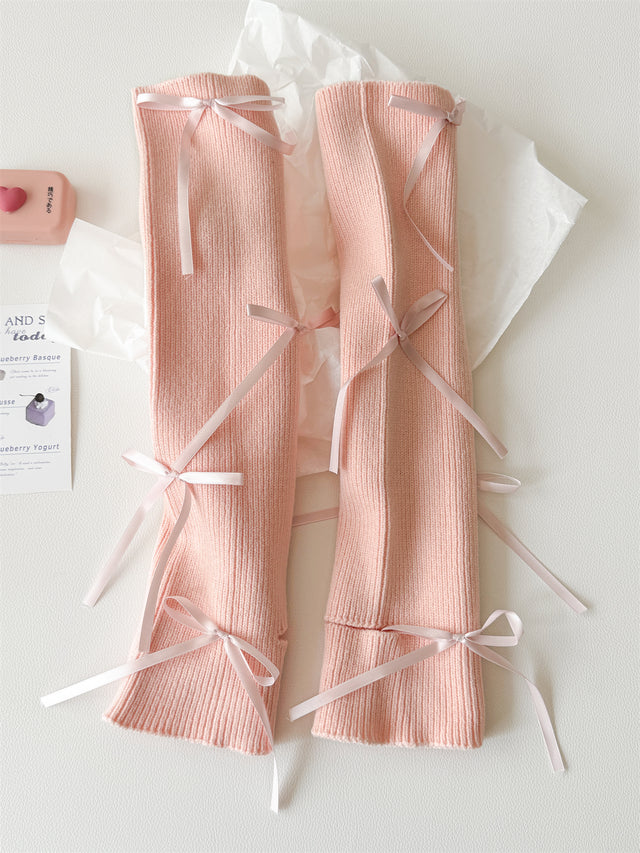 Bow Cuffs Leg Warmers CB02