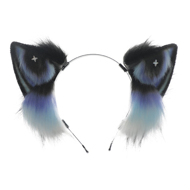 Plush cat ear headband KH20