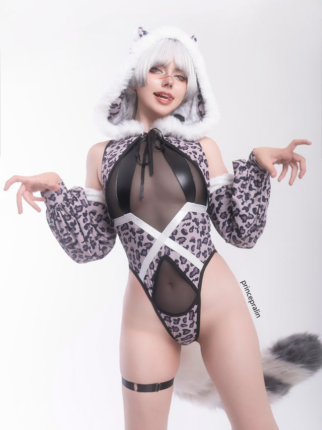 Traje de cosplay de leopardo de las nieves KO149