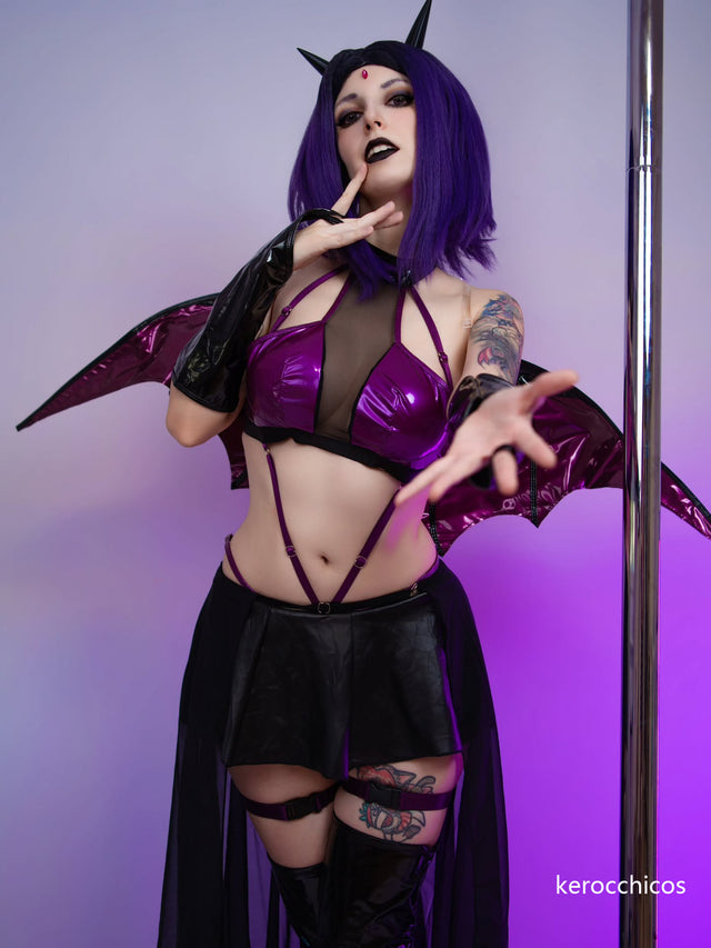 Cosplay Shadow Succubus Lingerie KO158