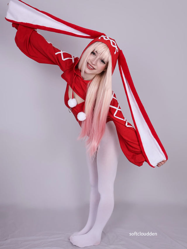 Cosplay Heart-Lock Floppy Bunny Jumpsuit KO103