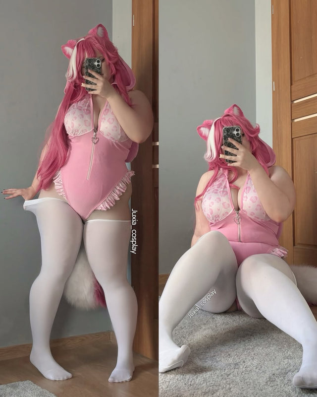 Cosplay Leopard Print Bunny Lingerie KO141