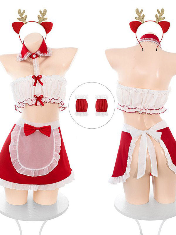 Cosplay Christmas Red skirt costume SD12