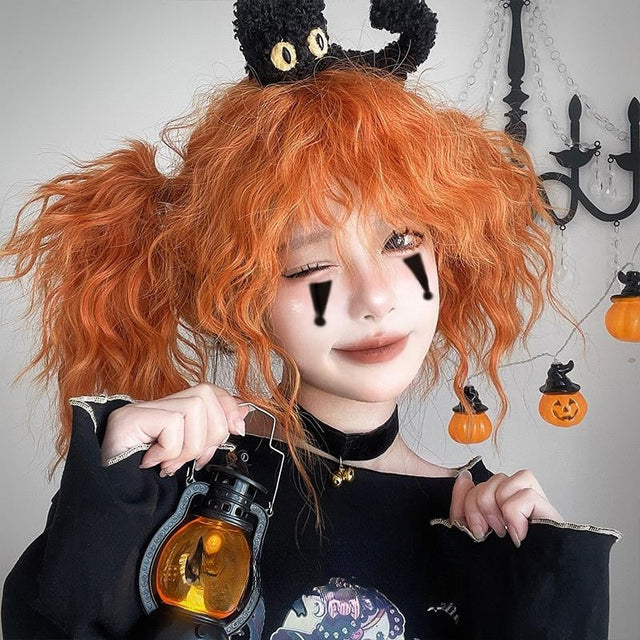 Lolita Halloween Full Headgear Long Curly Hair YV475782