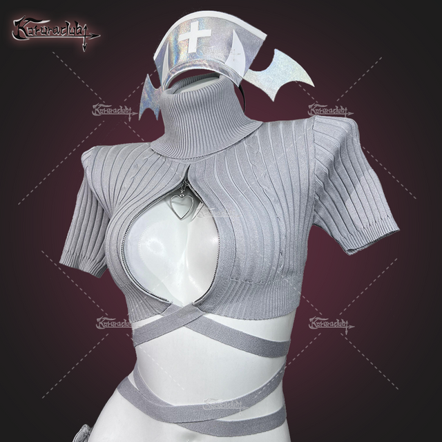 Cozy Hearted Nurse Lingerie KO01 (4-PIECE SET)