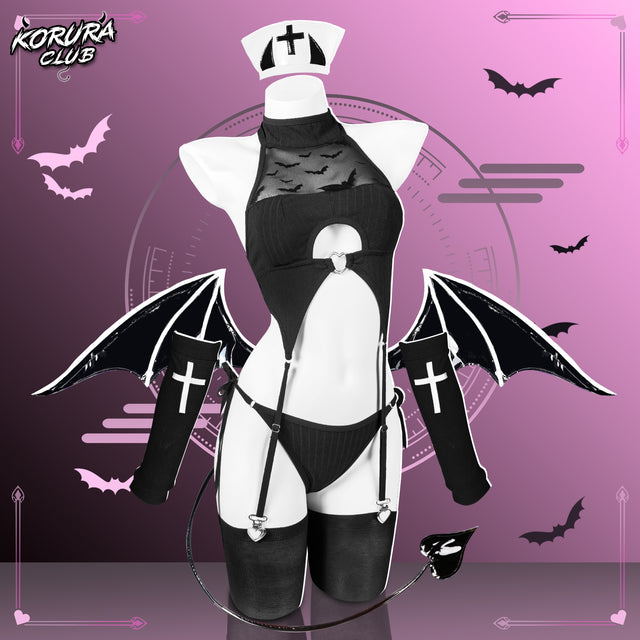 Pre-sale Cosplay Bat Nurse Lingerie KO142