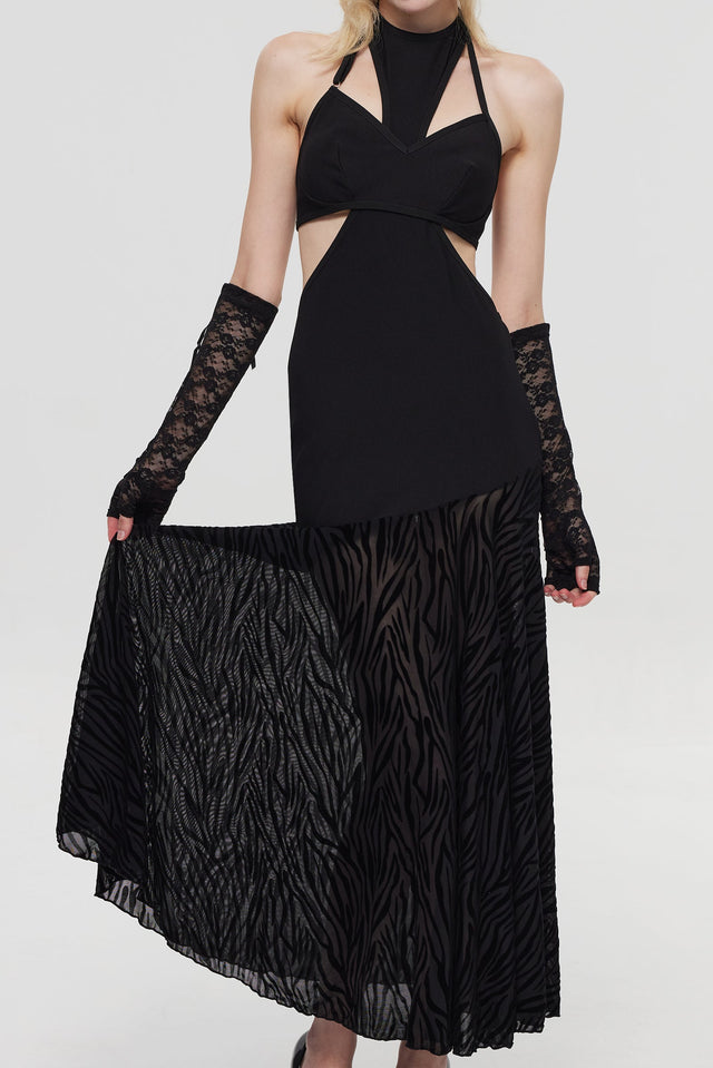 Lace Mesh Mermaid Dress HK013